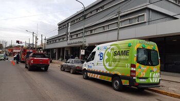 El principio de incendio se