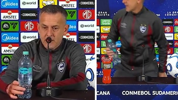 Horacio Melgarejo, DT de Cienciano, y su inesperada reacción en conferencia tras eliminar a Lanús: “Nos vemos gente, gracias por todo”