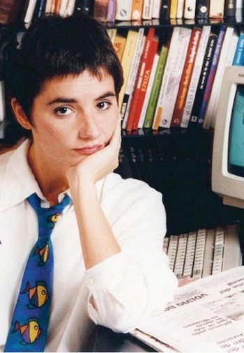 La periodista eligió un peinado