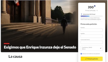 La petición en Change.org ya acumula 200 firmas para que Inzunza abandone el Senado de la República.