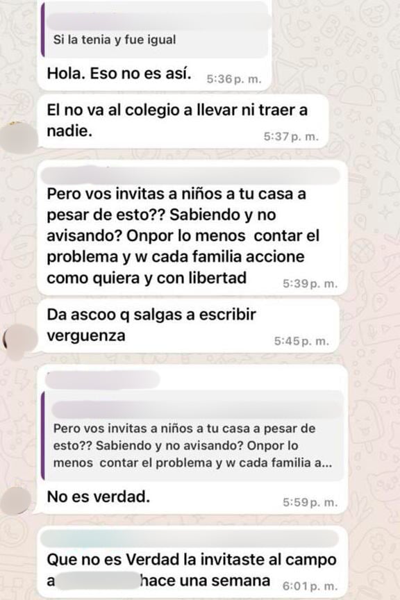 Madres le reprocharon varias cosas a la mujer del acusado