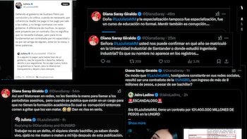 Este fue el intercambio de