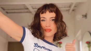 Celeste Cid se animó a una transformación especial para cumplir una cábala por el triunfo de Argentina: “Toca bancar”