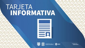 Tarjeta informativa foto: Gobierno de