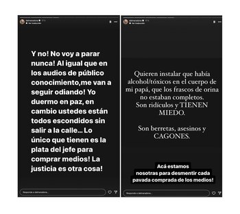 Además de hablar en su