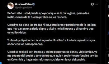 Gustavo Petro - crédito @petrogustavo/X