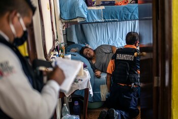 Paramedic Jorge Lino (R), 52,