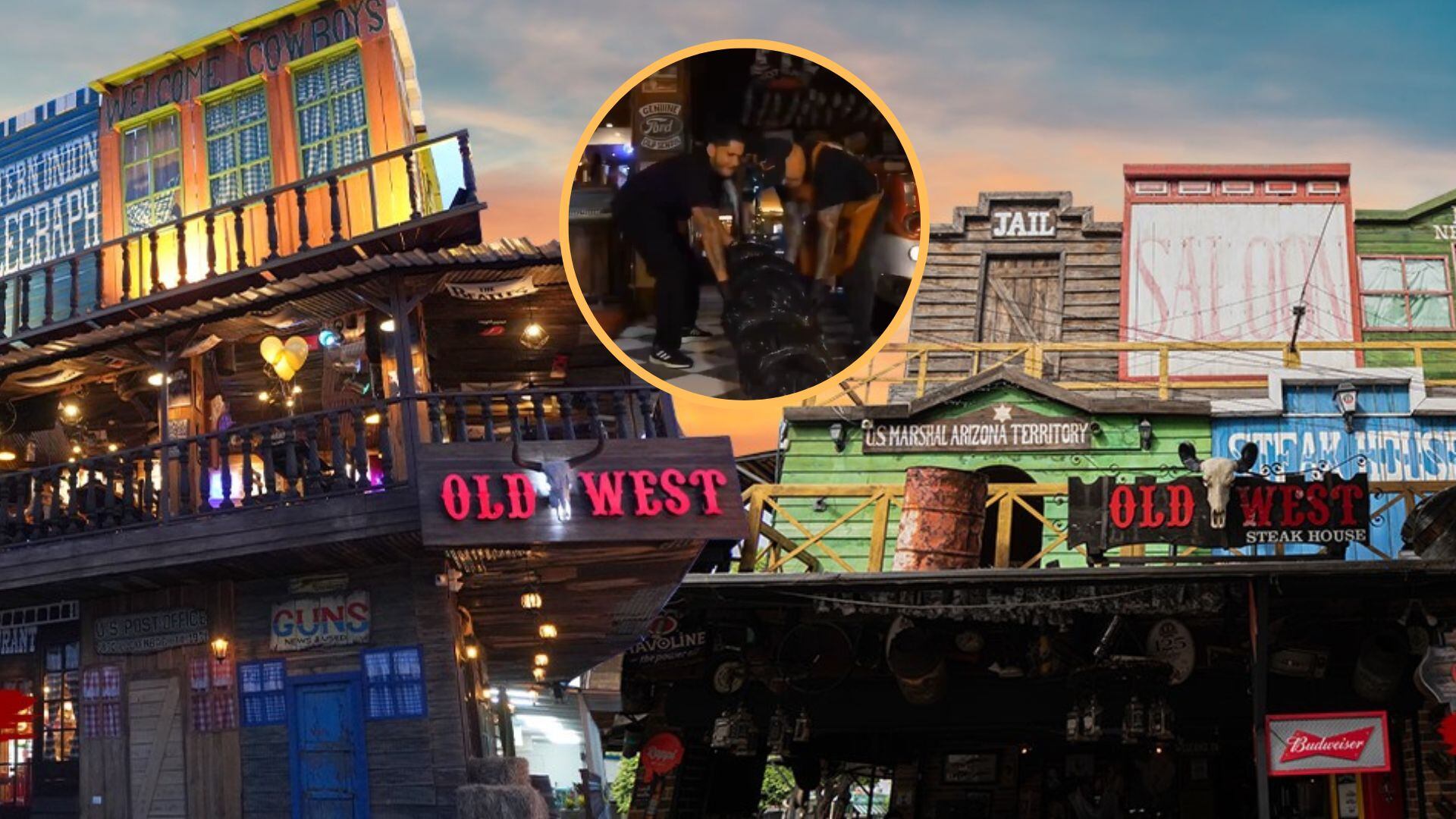 Restaurante está en el ojo del huracán por video publicitario - crédito Página web Old West/Captura video