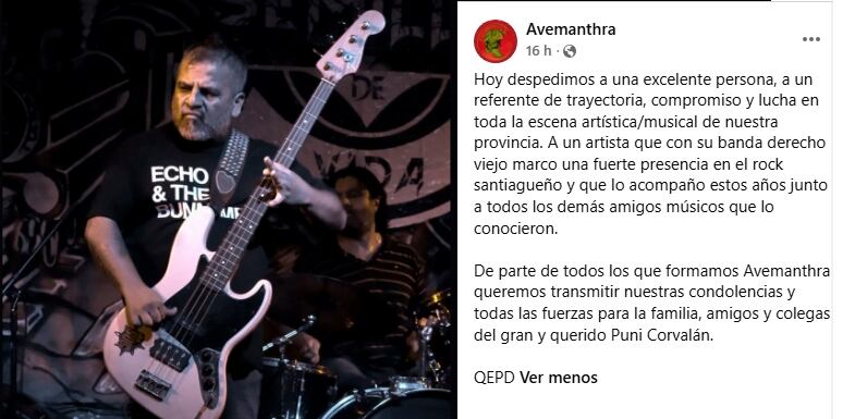 El recuerdo de Puny Corvalan se multiplicó en las redes sociales