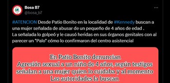 Al parecer, el menor de