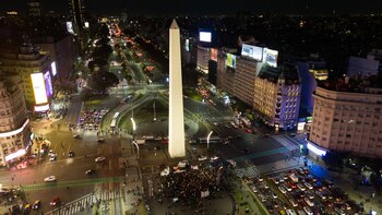La marcha llegó al Obelisco
