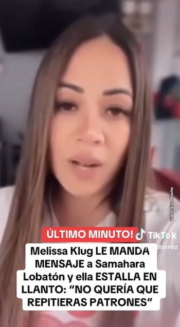 El mensaje de Melissa Klug