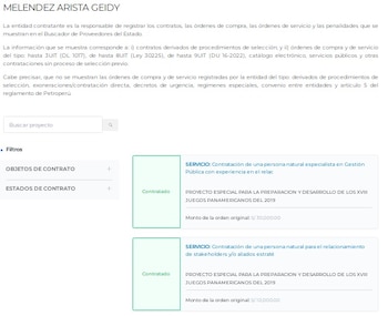 Geidy Melendez Arista se reunió