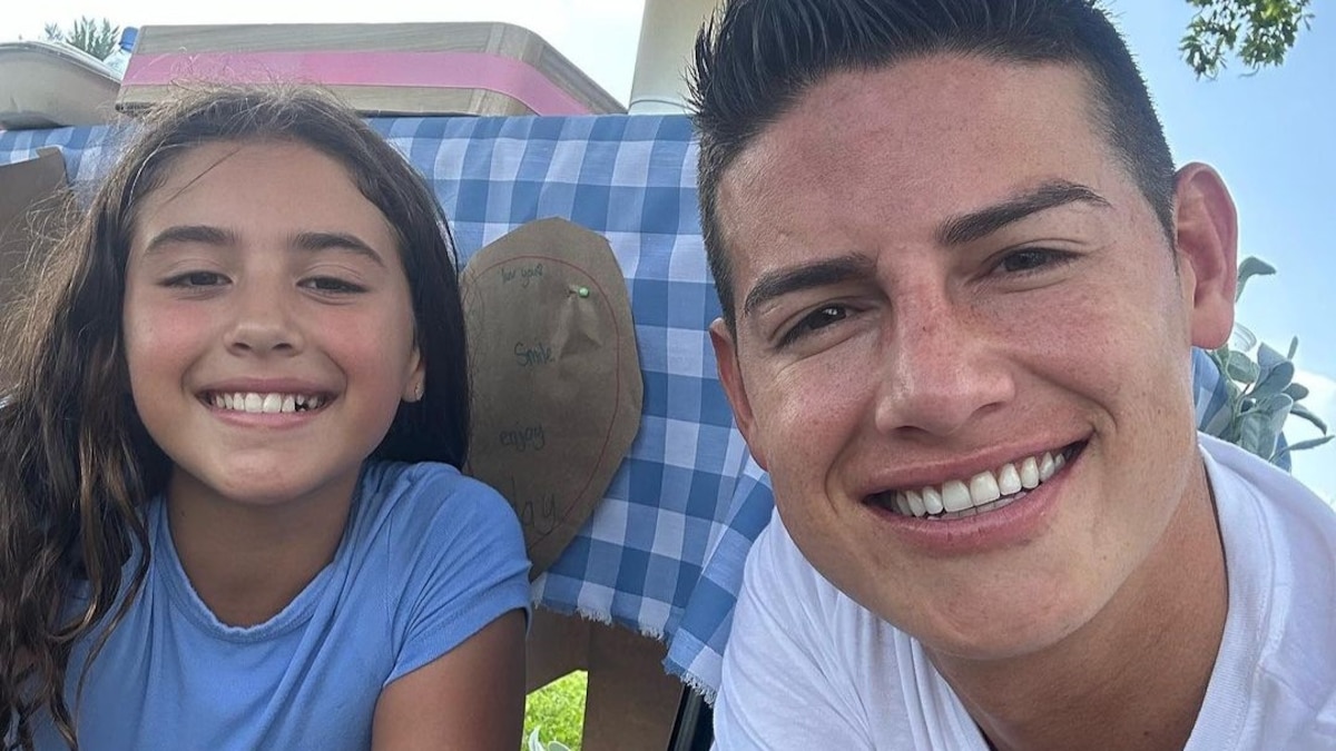 Así fue la emotiva celebración de la hija de James Rodríguez del triunfo de Colombia contra Uruguay en la Copa América - Infobae