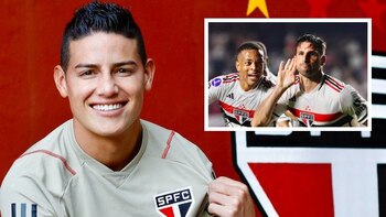 James Rodríguez ya festeja con Sao Paulo: jugará los cuartos de la Copa Sudamericana