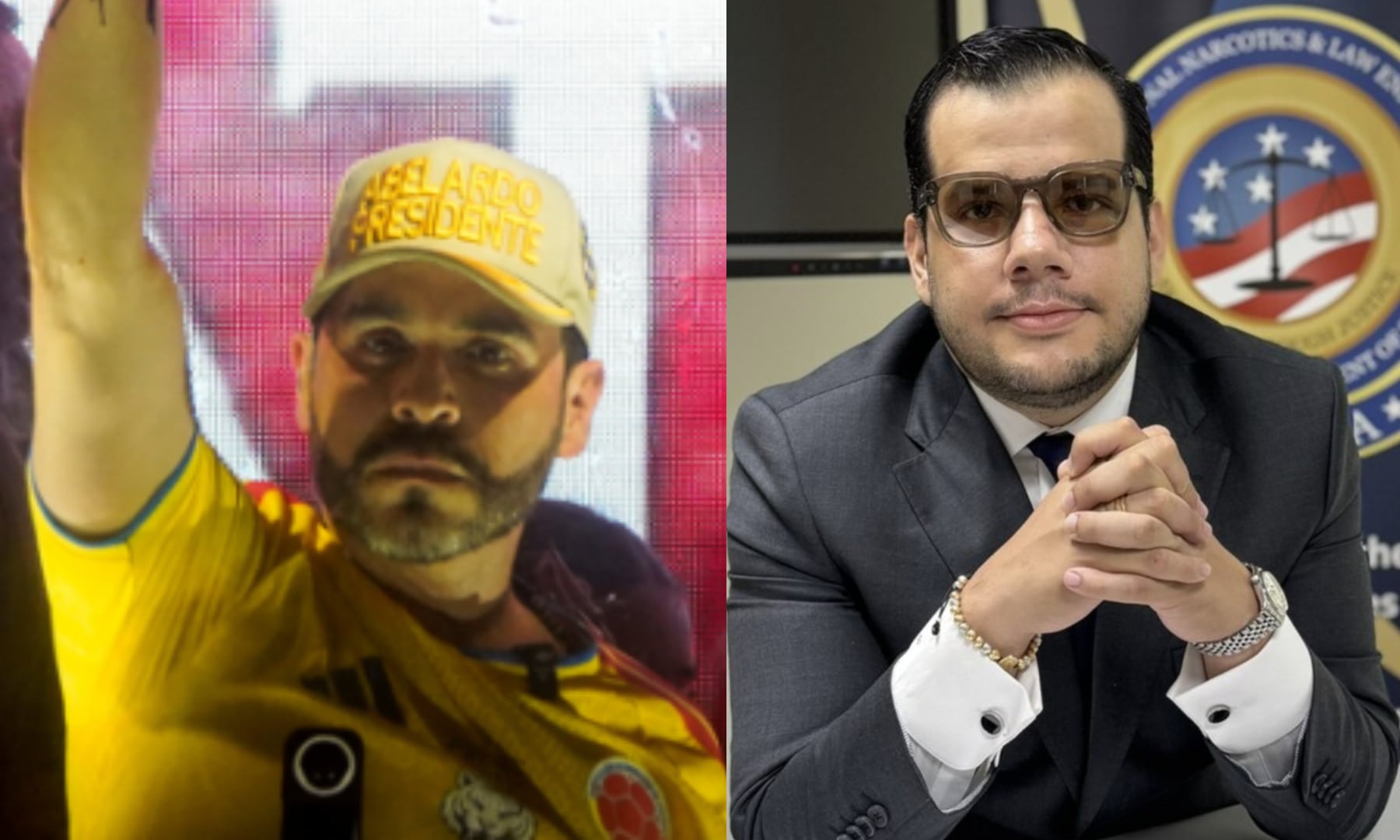El abogado Santiago Trespalacios aseguró que ningún candidato, incluyendo Abelardo de la Espriella, debe ser blanco de una decisión judicial que limita el uso de ciertas prendas de vestir, como la camiseta de la selección Colombia - crédito Sergio Acero/Reuters y @SoyDefensor_/X