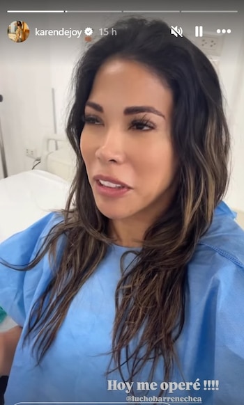 Karen Dejo anuncia operación tras