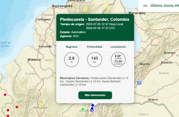 Un leve temblor se presentó