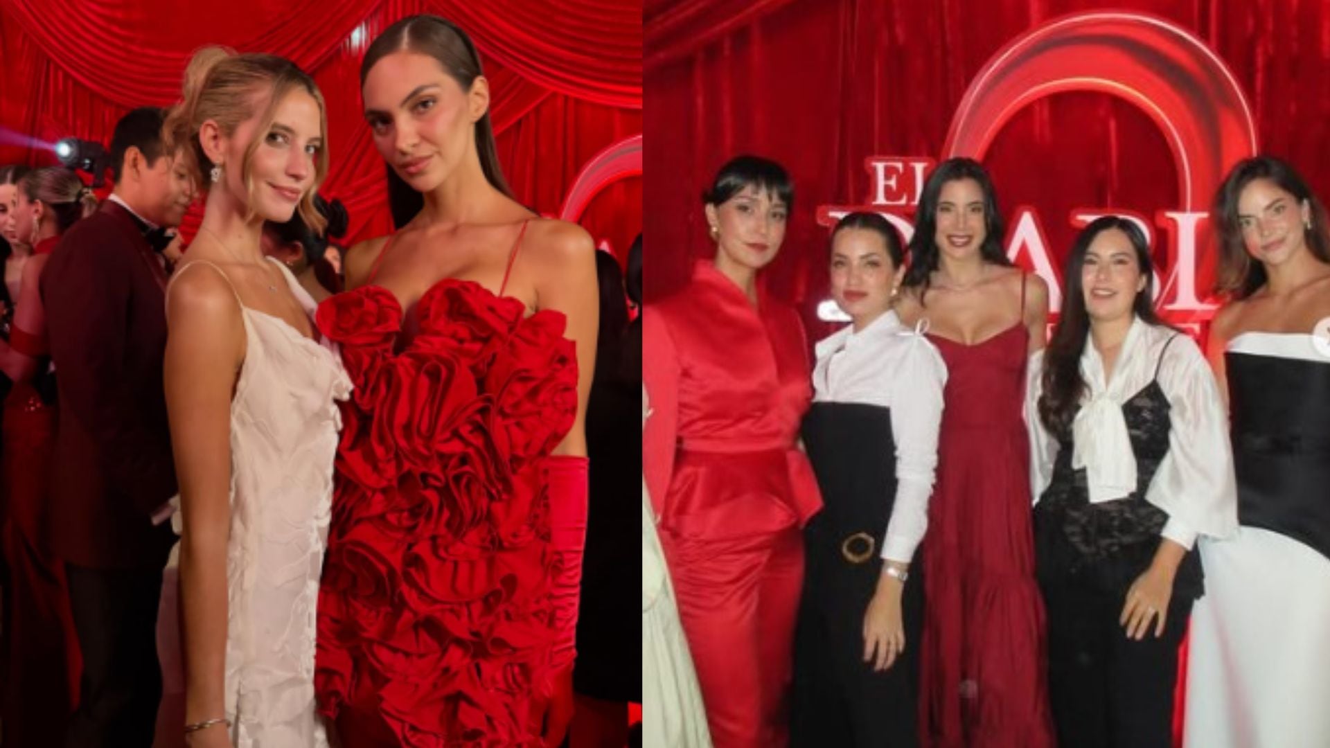 Natalie Vértiz y Gia Meier, junto a otras destacadas influencers peruanas, posan elegantemente en la alfombra roja del esperado Avant Premiere de ‘El Diablo Viste a la Moda 2’.