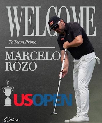 El golfista profesional colombiano Marcelo Rozo suma 10 títulos a lo largo de su carrera - crédito US Open