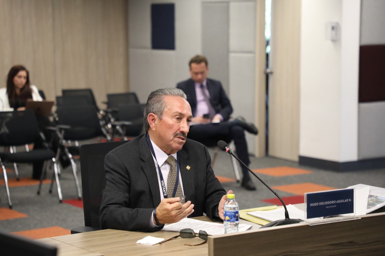 Hugo Aguilar, exgobernador de Santander, le dijo a la JEP que agentes de la DEA y la CIA sostuvieron pactos con paramilitares en Colombia - crédito JEP