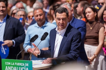 Juanma Moreno, candidato del PP al Parlamento de Andalucía. (Francisco J. Olmo/Europa Press)