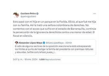 El presidente condenó que su