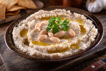 Hummus de alubias blancas (Adobe