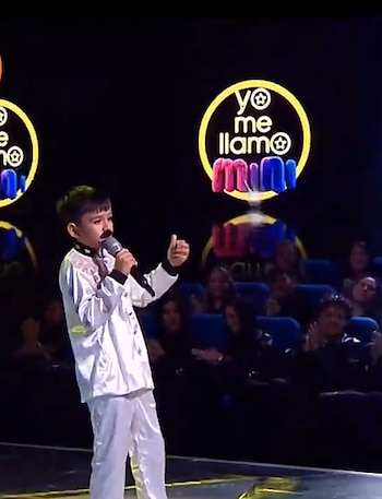 El concursante aseguró que sus padres le enseñaron a cantar desde los cinco años - crédito captura de pantalla Caracol Televisión