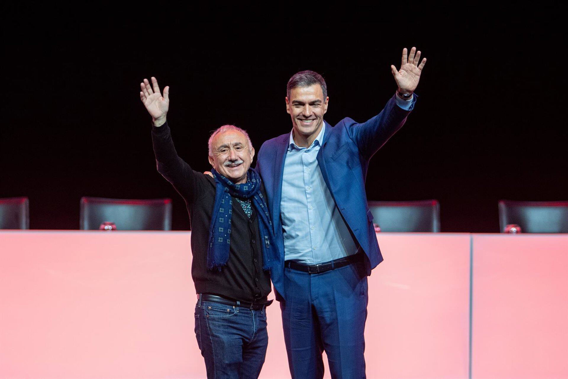 Álvarez (UGT) defiende que el Gobierno de Pedro Sánchez «es el mejor de la historia» de España