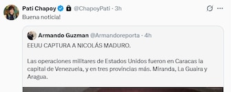 Pati Chapoy reaccionó a