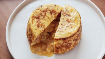 Tortilla de patatas estilo coulant,
