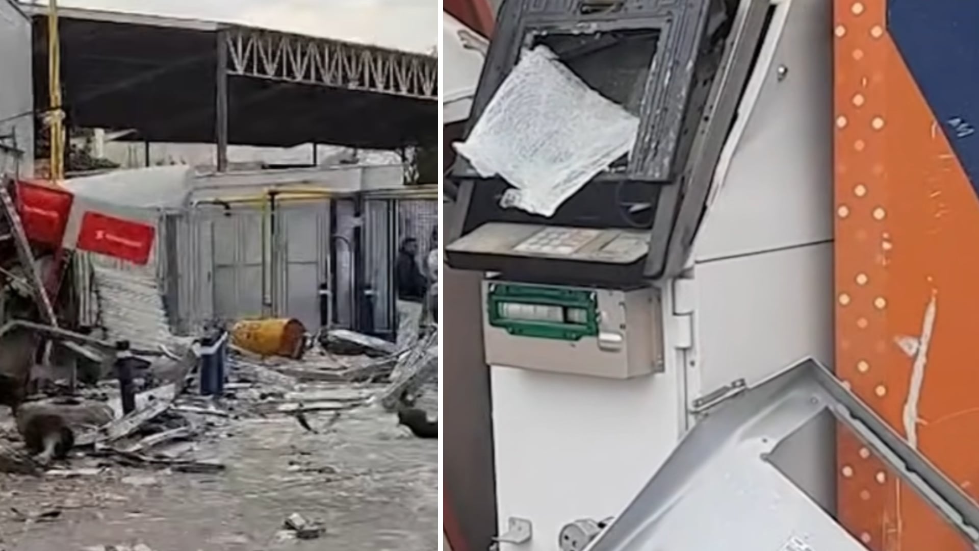 Atentado en la Panamericana Sur: delincuentes atacan dos cajeros con explosivos y dejan S/109 mil esparcidos en la calle