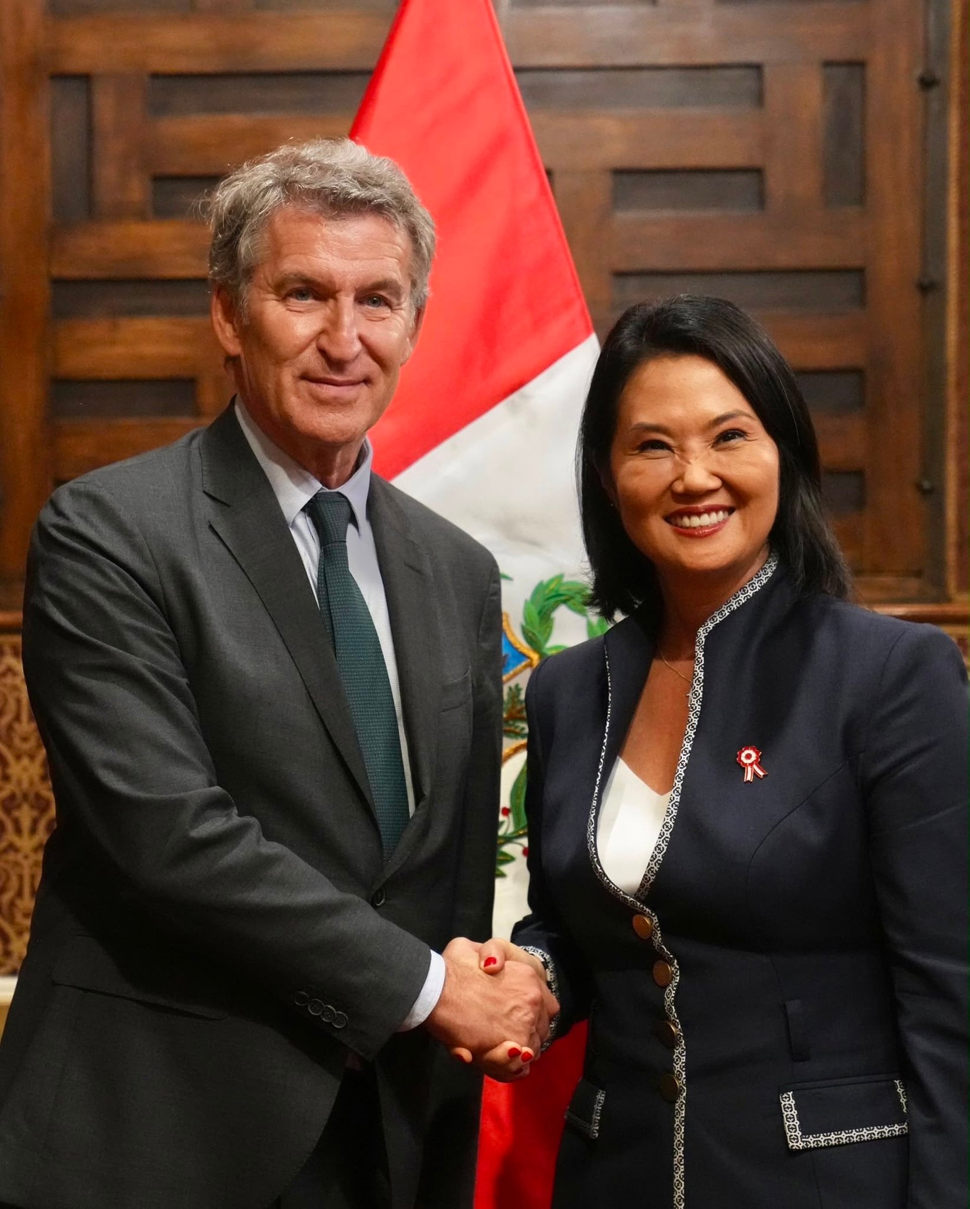 Feijóo dice que Fujimori trabajará para que Perú tenga la "prosperidad y estabilidad" que "merece"