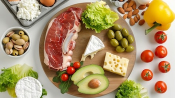 Alimentos con fibra soluble, como