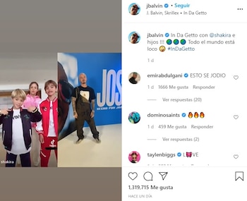 Post en Instagram de J