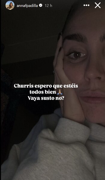 Anna Padilla tras el apagón