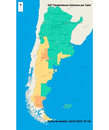 Las alertas por calor del