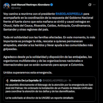 José Manuel Restrepo - crédito @jrestrp/X