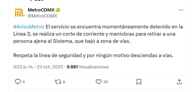 (X/ @MetroCDMX)