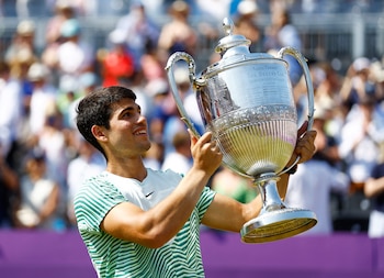 Alcaraz, campeón de Queen's (Reuters/Peter