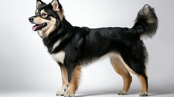 Perro finlandés de Laponia, mostrando