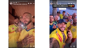 J Balvin y Ryan Castro alentaron a la distancia, compartiendo su apoyo desde Ibiza en redes sociales - crédito @jbalvin / Instagram