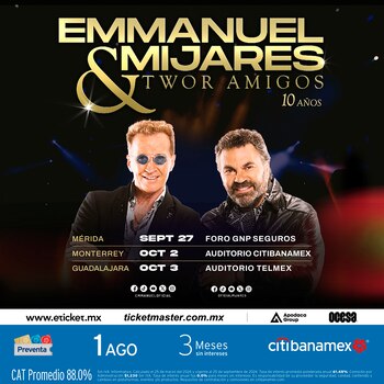 Emmanuel y Mijares agregan tres