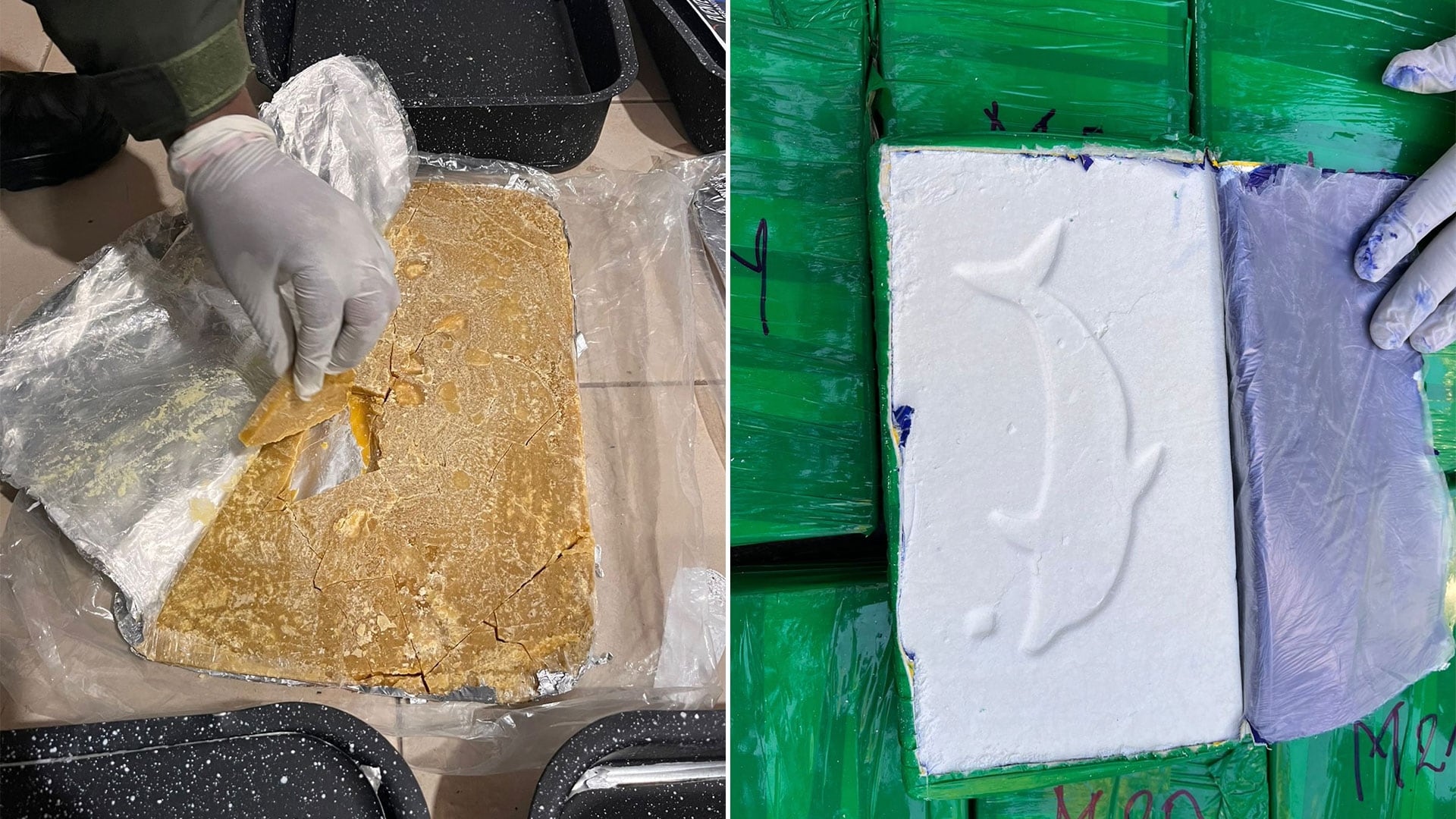 La droga incautada por los efectivos
