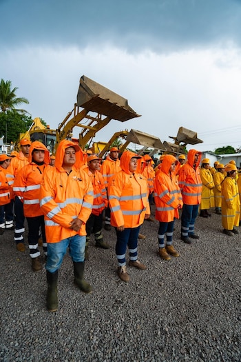 El plan del MOP, Fovial y el VMT prevé maquinaria operativa para actuar ante obstrucciones, derrumbes o incidencias por el aumento de las lluvias (Foto cortesía FOVIAL)