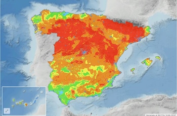 Há risco de incêndio na Espanha na quinta-feira, 30 de julho.