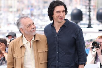 Francis Coppola y Adam Driver,