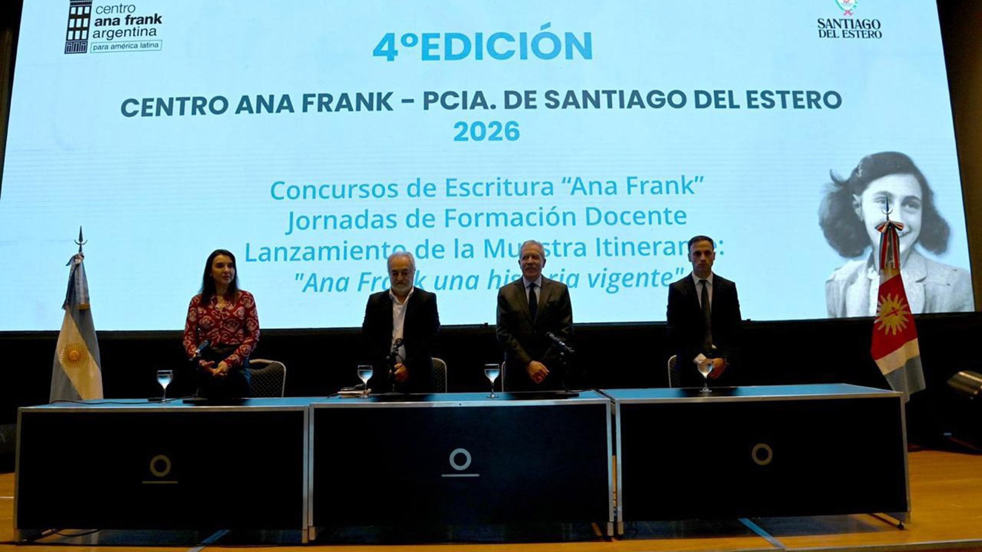 Se realizó en Santiago del Estero la 4 edición del Concurso de Escritura “Ana Frank: una historia vigente”