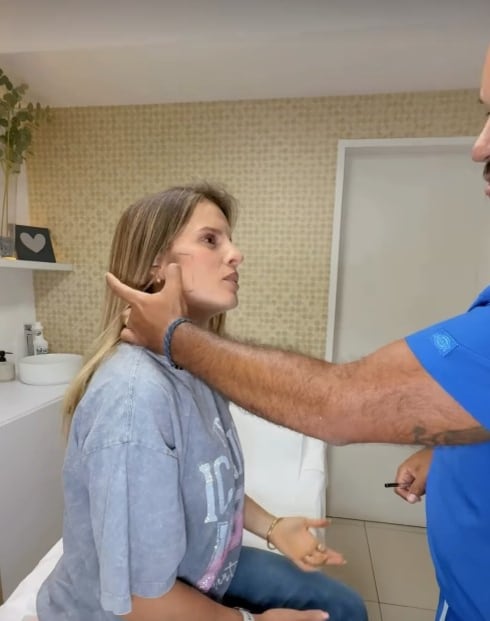 Ale Baigorria se aplica bótox tras ser diagnosticada con bruxismo en medio de rumores de separación. Captura: @alejandrabaigorria.